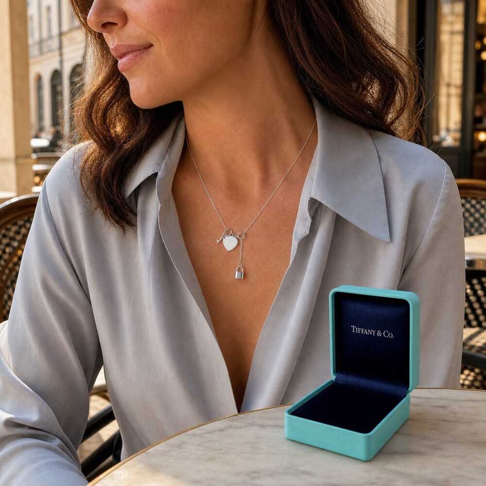 TIFFANY&CO Timeless Necklace Style 5 | New with Box - Picture 9 of 9